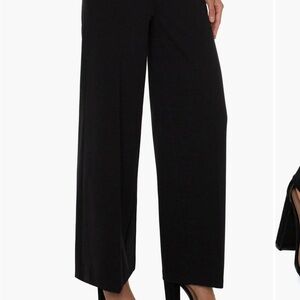 Liverpool Black Wide-Leg Women's Pants